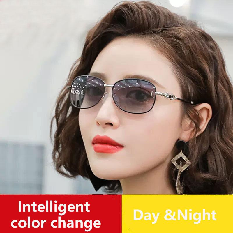 New Women's Polarized Sunglasses UV400 Color-changing Sunglasses Outdoor Cycling Sunglasses Street Style Sunglasses for Ladies TAC Lens Material