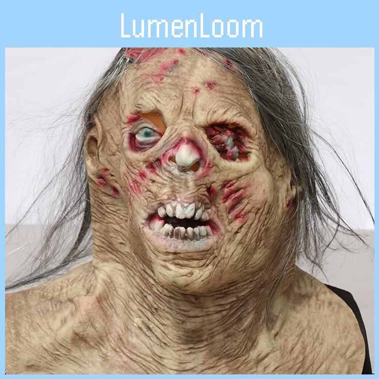 Brain Marrow Zombie Latex Mask For Halloween Cosplay And Haunted House Props
