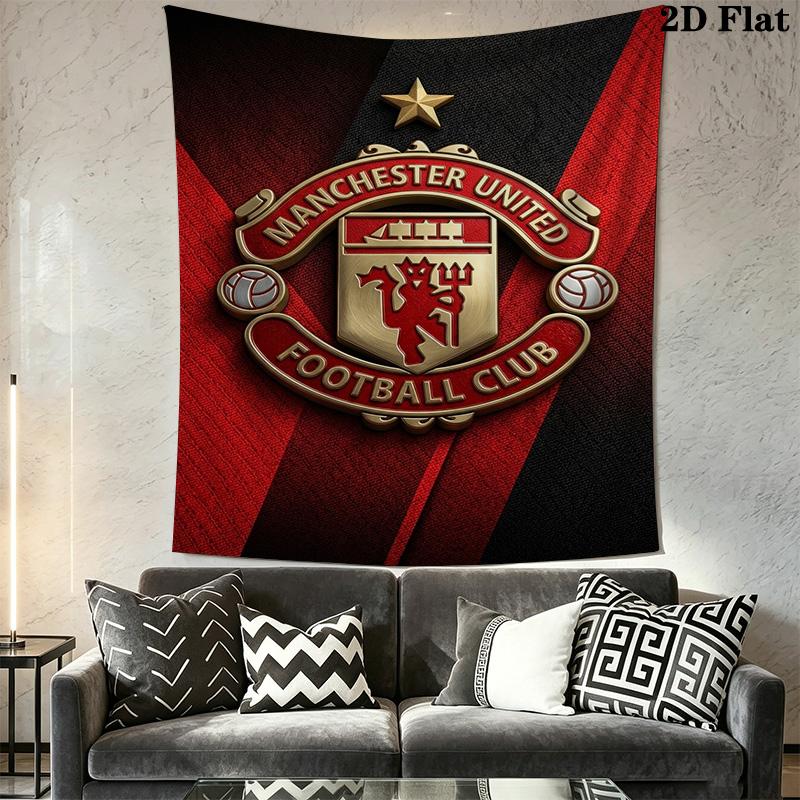Manchester Football Club Crest Threepiece Set 1 Duvet Cover 2 Pillowcase Without Core Bedding Set Soft And Comfortable