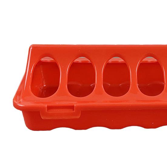 2Pcs Baby Chick Feeders Poultry Feeders with Lid Easy To Clean Anti-Spill No Waste Chicken Feeders for Baby Birds Small Poultry
