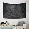 "Dotted Virgin Mary with Halo Design" Pattern Wall Hanging Tapestry Decorative Tapestry Home Decor for Bedroom and Living Room