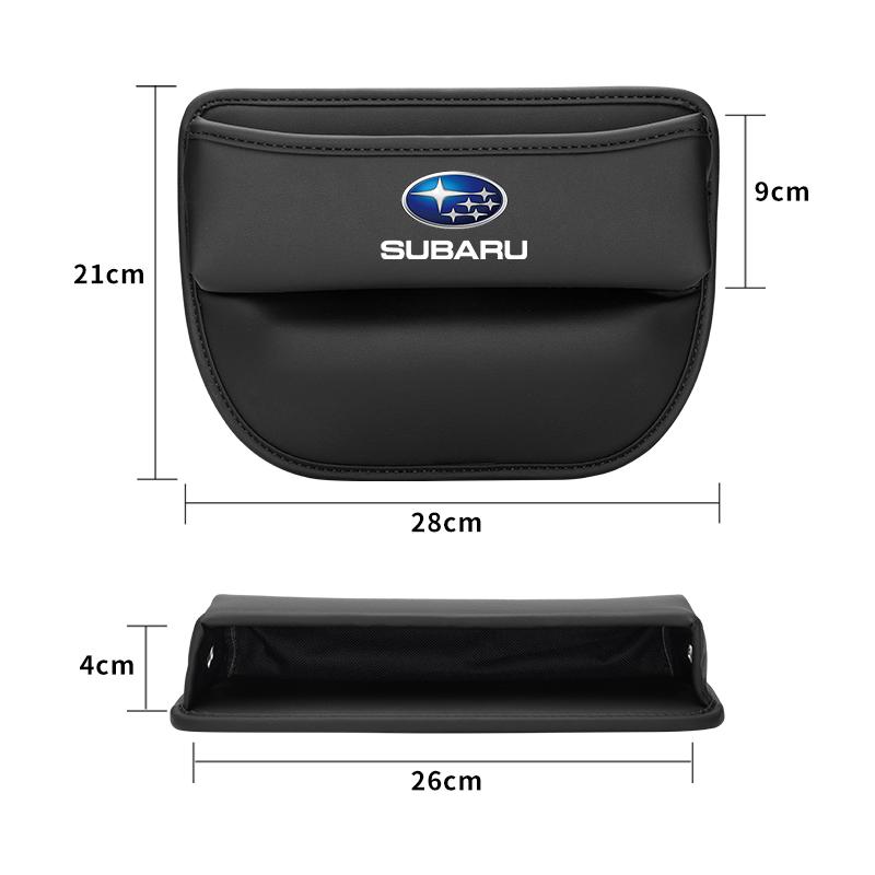 1Pcs Car Gap Storage Box Auto Interior Leather Organizer For Subaru BRZ Outback WRX Ascent Levorg Forester XV Crosstrek Impreza Y17
