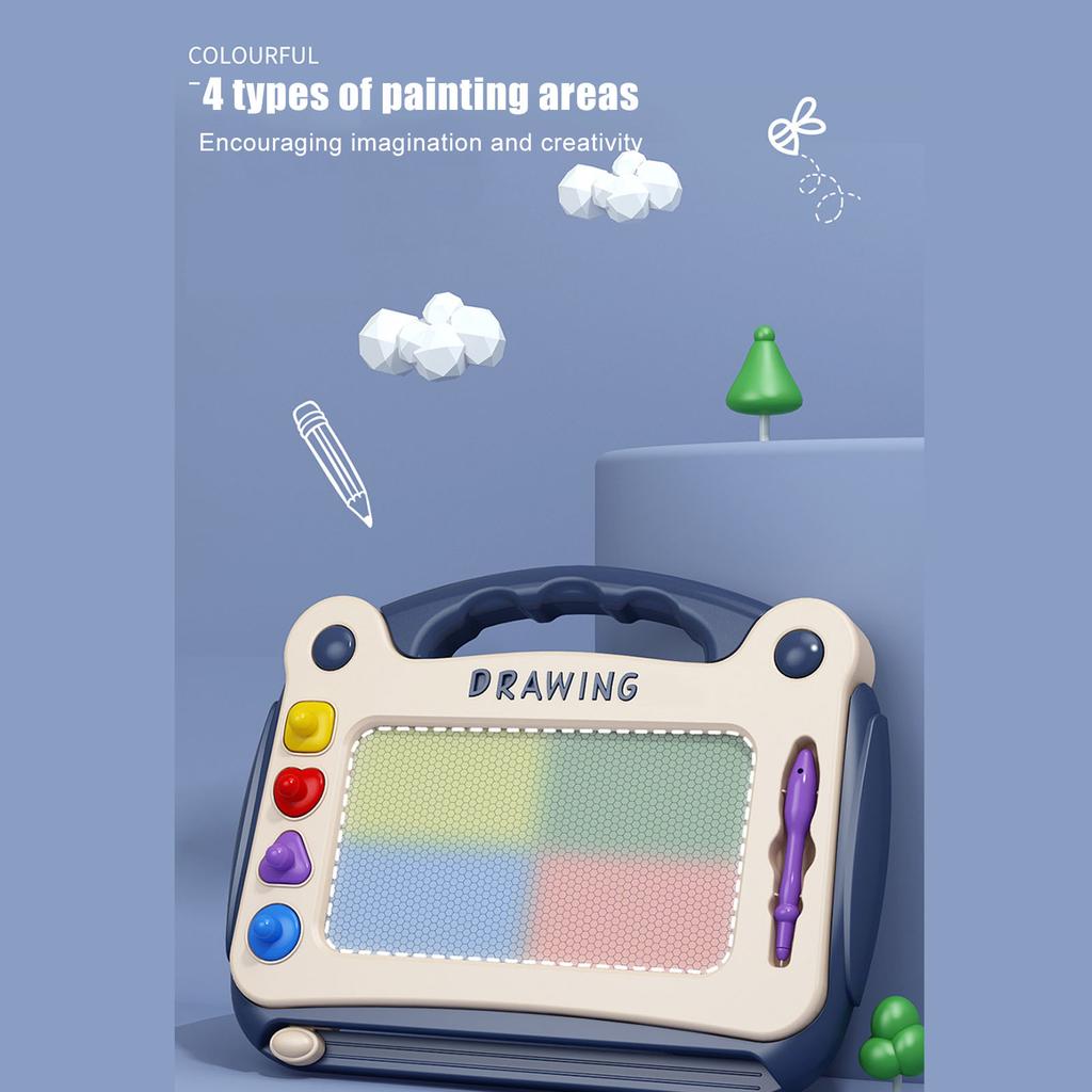 Magnetische Maltafel Löschbar Pädagogische Fähigkeitsentwicklung Malen Kritzeln Schreibtisch mit 4
