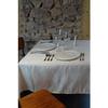 Nappe 145x240cm Facette blanc