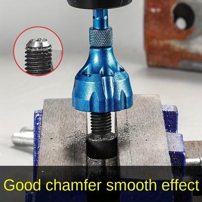 1pc Efficient Multi-Function Screw Deburrer – Quick Chamfer & Edge Smoothing Thread Repair Tool