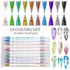 10Colors 0.5mm Nail Pen Set Pen Acrylic Paint Pens For Nail Design Manicure DIY Decoration 10ML