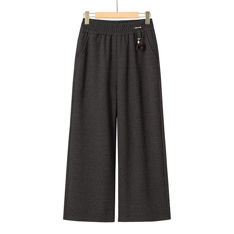 XUEXI Women's High-Waisted Casual Straight-Leg Pants for Mature Women