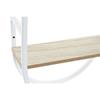 Horloge Murale - LANA DECO - Métal MDF Blanc - 25,5 x 11,5 x 71 cm - Contemporain - A suspendre
