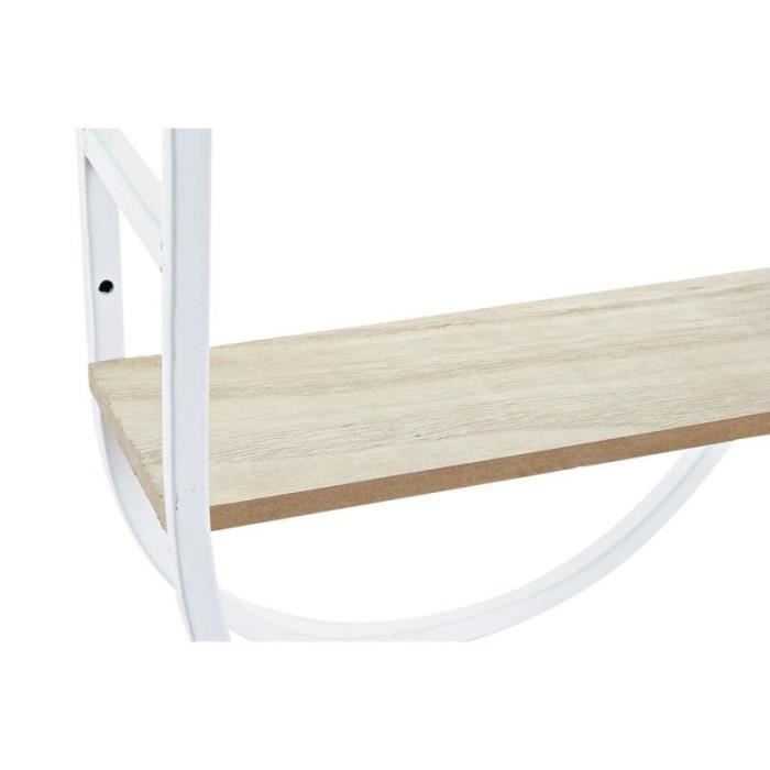 Horloge Murale - LANA DECO - Métal MDF Blanc - 25,5 x 11,5 x 71 cm - Contemporain - A suspendre