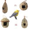 Plato Straw Woven Birdhouse Nest: Aviary Cage for Parrots, Mynas, Cockatiels & Other Pet Birds