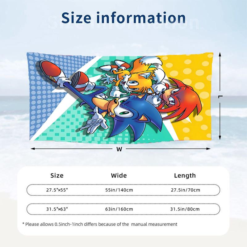 Sonic Beach towels also serve as bath towels summer essential a musthave for the outdoors the beach and the pool
