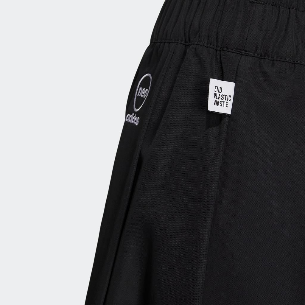 Adidas Neo Pure Color Logo Print Mid-Waist Casual Long Skirt Women Bottoms Black IA6722