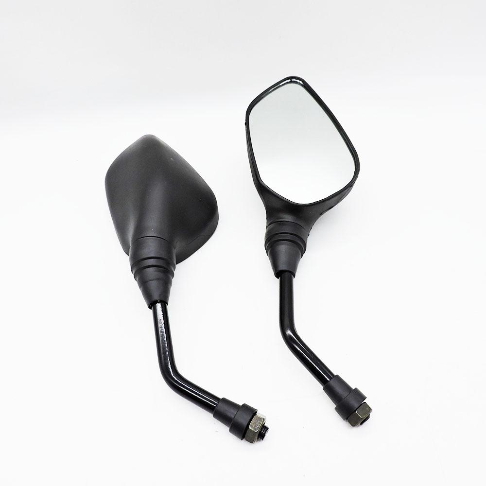 

Convex mirror Black Motorcycle Rearview Mirrors Motorbike Scooter Side Mirrors for BAJAJ180