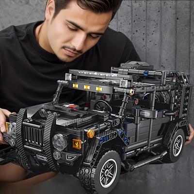 1020 Pellet Offroad-Fahrzeug Montage-Modellbausatz, Fahrzeug Heimschmuck Spielzeug, Rennsportwagen Baustein Weihnachtsgeschenk, Bausteine für Erwachsene