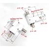 AAAN-Gearbox-90 Degree Steering Gearbox-1.5M 19T Spiral Bevel Reversing Corner Device 1 To 1 15Mm Output Shaft Gear Set Commutat