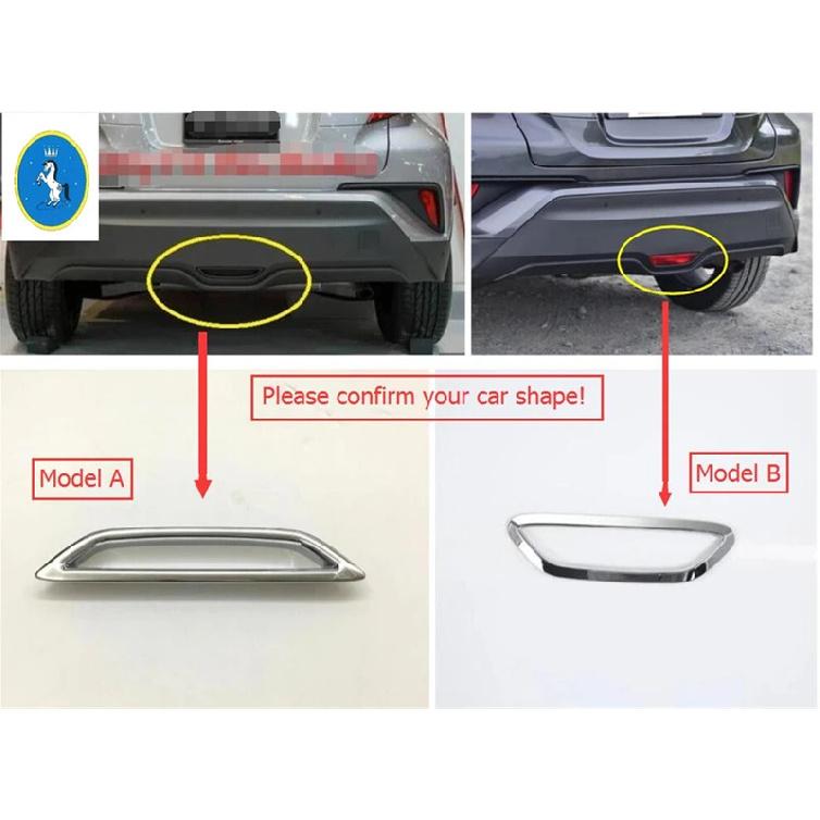 Rear Brake Lights Stop Parking Lamps Frame Cover Trim Bumper Protector Decoration Car Styling For Toyota C-HR CHR 2016 -