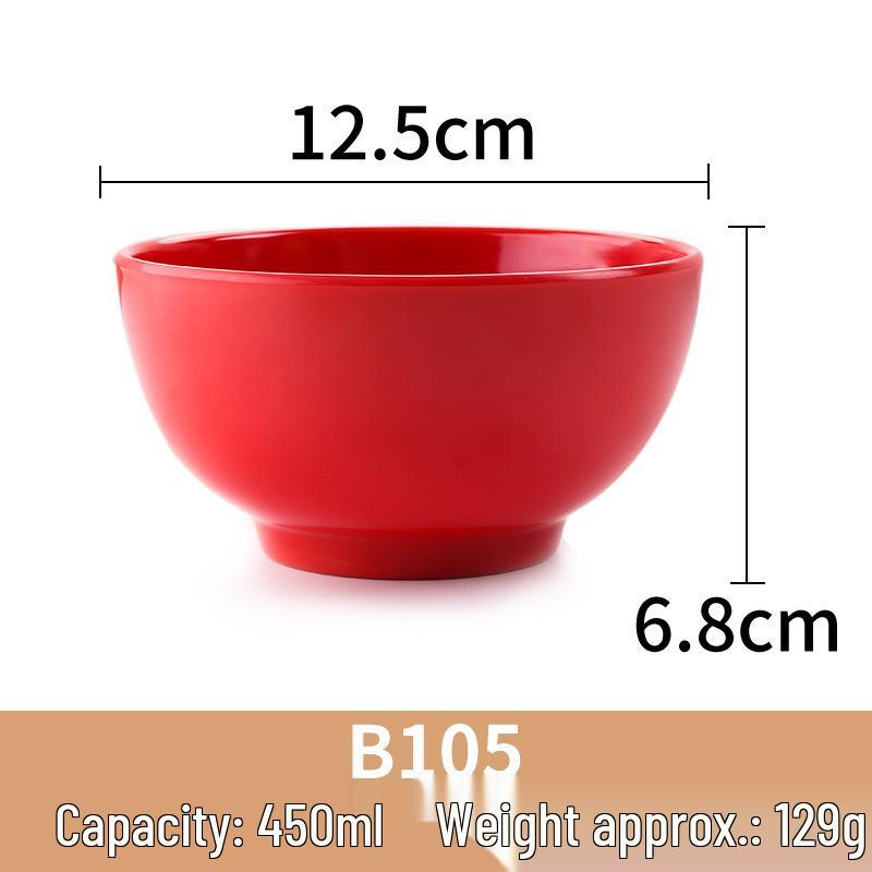 A5 Melamine Small Bowl for Soups, Rice & Porridge - Ideal for Restaurants & Dining Halls.