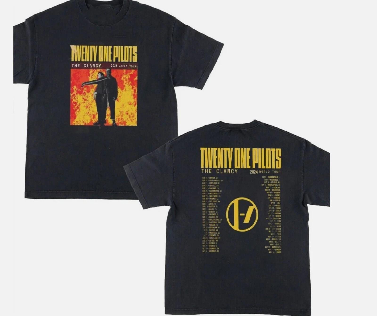 

New Twenty One Pilots 2024 2025 tour Gift For Fans Unisex S-5XL Shirt 4XL