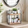 Bathroom Counter Organizer and Storage - Kitchen Countertop Organizer for Bathroom Sink and Coffee Bar, 2-Tier Vanity Counter Tray Shelf for Restroom