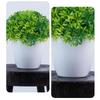Künstliche Grüne Pflanzen Bonsai Tisch Topfpflanzen Ornamente Simulation Topfpflanzen Kunstblumen für Hotel Büro Zuhause Gartendekor