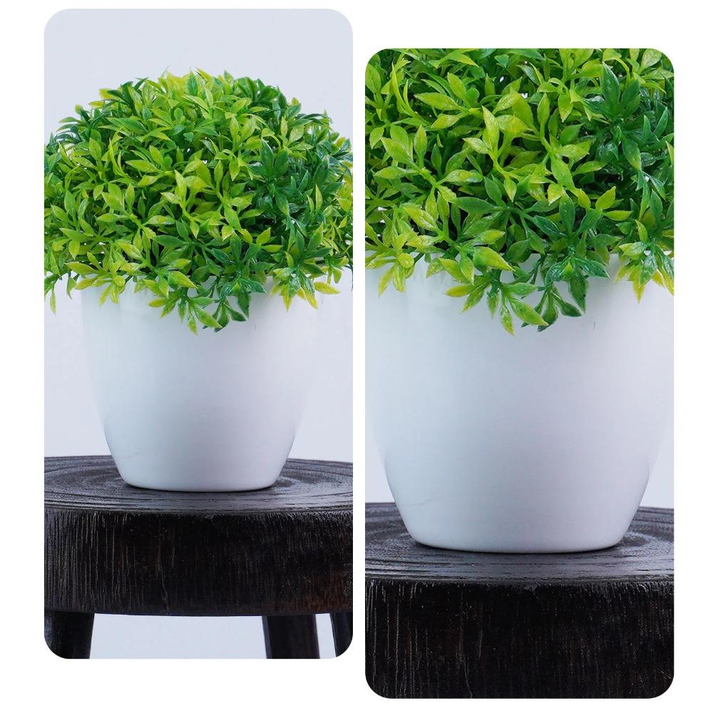 Künstliche Grüne Pflanzen Bonsai Tisch Topfpflanzen Ornamente Simulation Topfpflanzen Kunstblumen für Hotel Büro Zuhause Gartendekor