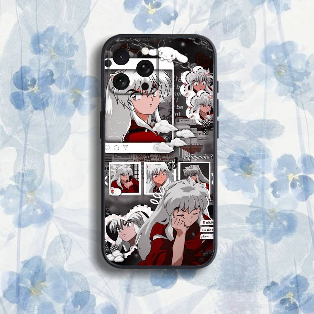 

Anime I-Inuyasha P-Popular Phone Case For iPhone 17,16,15,14,13,12,Pro,Max,Plus,E,SE4,Air,Mini Black Soft Box iPhone15