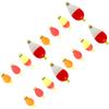 16pcs Fishing Bobbers Floats Pear Shape EVA Spring Foam Floats Weighted Bobbers for Trout River Lake 16pc Assorted