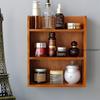 Desktop Wooden Cosmetics Storage Box Vertical Dressing Table Miscellaneous Organization Rack