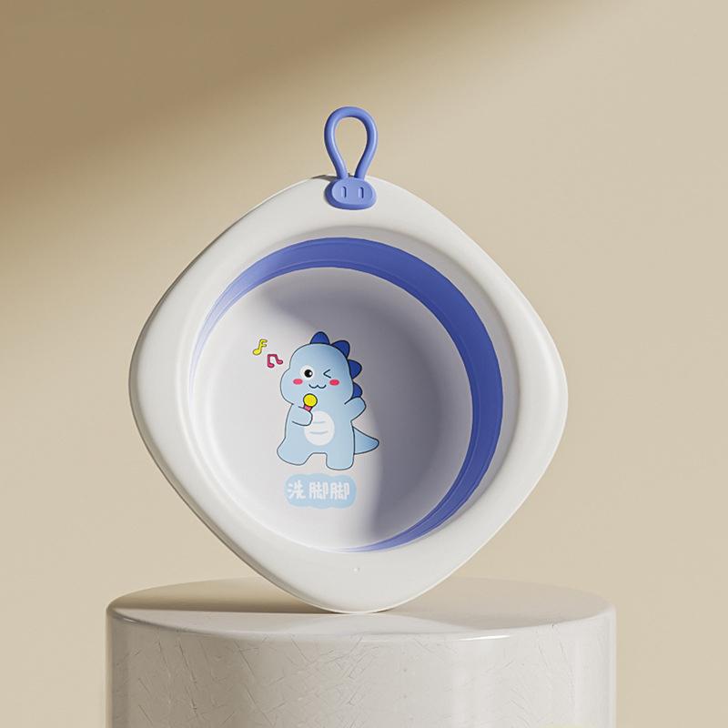 Skládací umyvadlo pro děti, Přenosné umyvadlo, Silný plastový lavor pro miminka, Domácí dětská malá miska