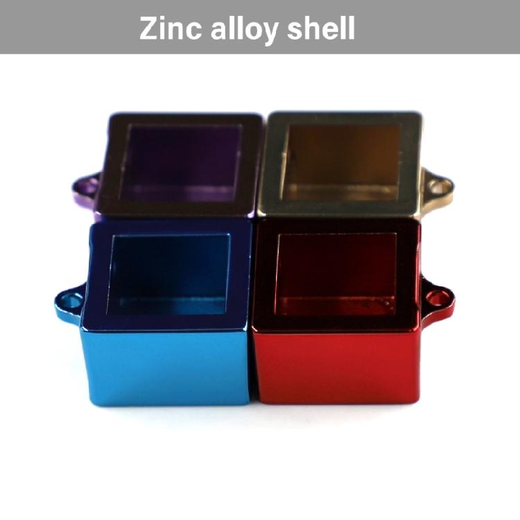 Stress Relief Keychain Mechanical Keyboards Keys Tester Keychain with Dynamic Color Zinc Alloy Base Cover For Durability