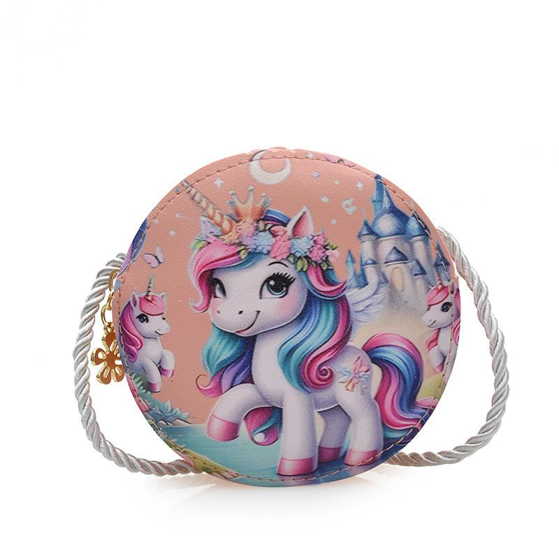 Cute Cartoon Unicorn Crossbody Bag For Kids Lightweight Breathable Durable Design