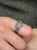 Punk Gothic Cross Heart Open Rings For Men Women Hip Hop Fashion New Unisex Jewelry Couple Gift Party Rock anillos