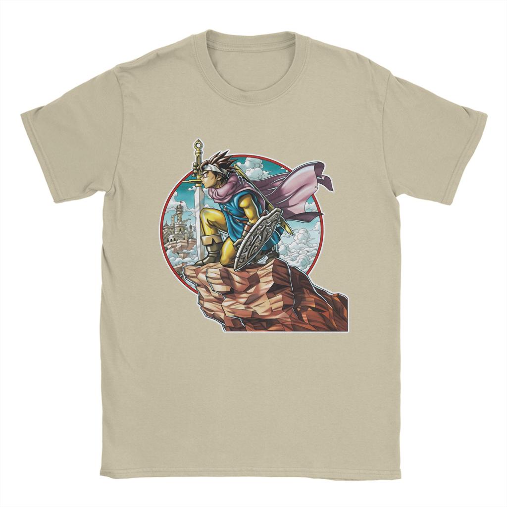 Anime Game Dragon Quest TShirt Summer  Cotton TShirts For Unisex Fashion Printed Tee Shirt Short Sleeve Street Style Tees