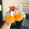 Plüschtiere Flauschiger Mandarinen-Schlüsselanhänger Frucht Orange Plüsch-Anhänger Glücks-Orangen-Schlüsselanhänger Plüsch Auto