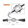 Usa To European Trailer Light Converter 7 Flat Socket (us Vehicle) To 13-pin Round Plug (eu Trailer S202412275146