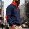 2025 New Autumn and Winter Men's Loose Stand Collar Zipper Sweatshirt