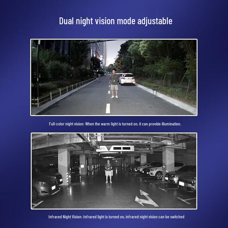 Hikvision Outdoor Dual-Light Full-Color Night Vision Surveillance Camera CN plug (adapter included)