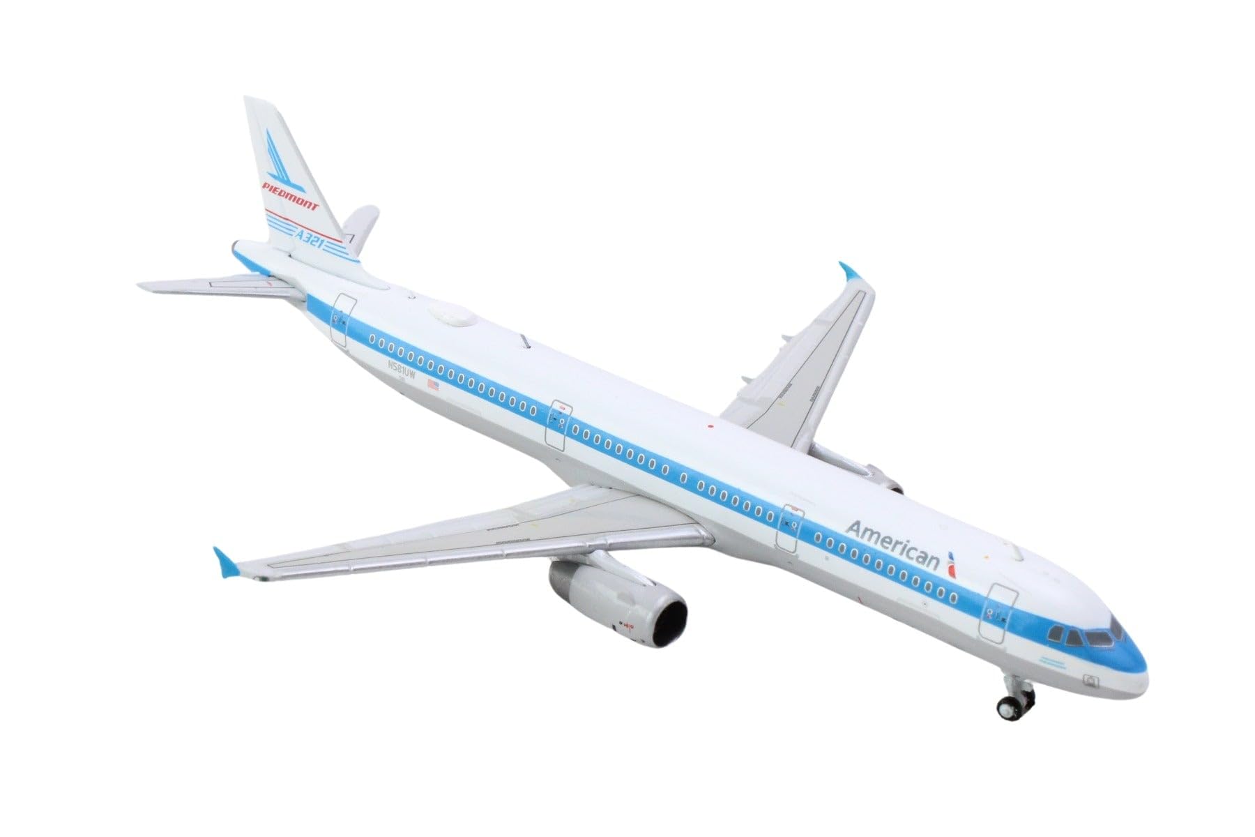 

GeminiJets GJAAL2257 American Airbus A321 Piedmont Heritage Scale N581UW; 1400