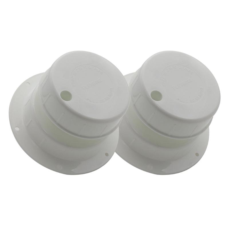 

Waterproof RVs Plumbing Vent Cap Replacement Trailer Campers Motorhome Roof Sewer Vent Cover for 1 to 2 3/8 Inch Pipe 2x 1