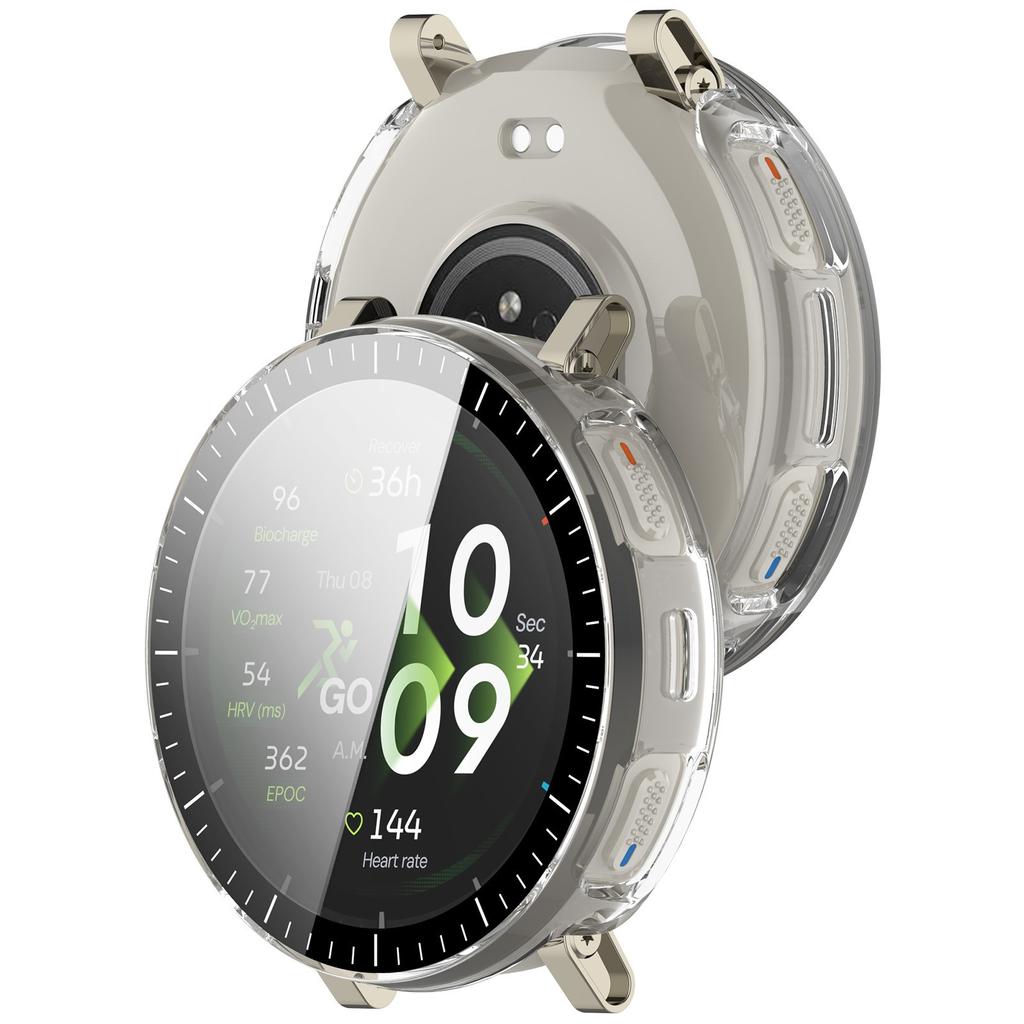Pro Amazfit Active 3 Prémiové tvrzené sklo+PC pouzdro Ochrana obrazovky proti poškrábání Nárazník Pro Amazfit Active 3 Kryt Příslušenství