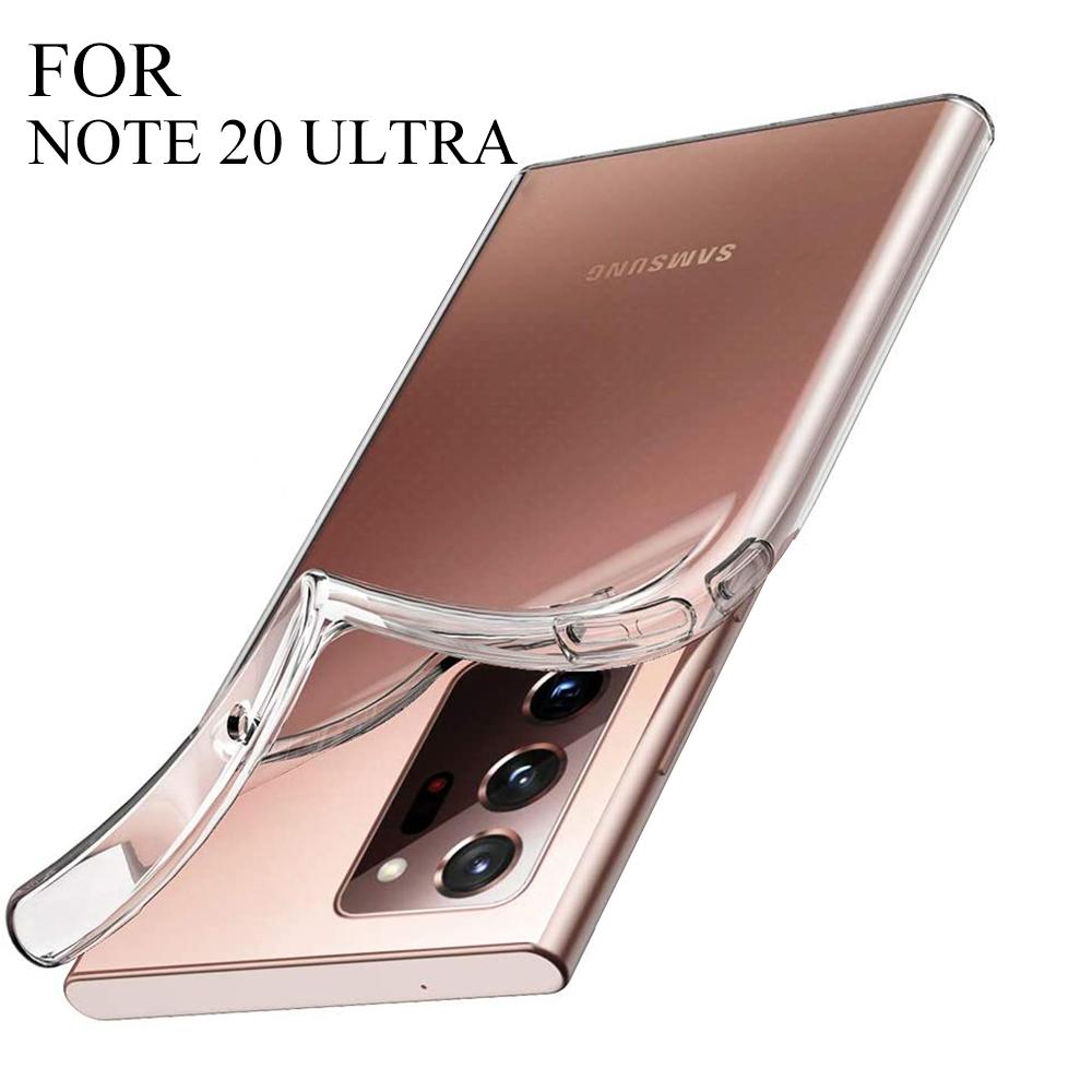 Ultra Thin Clear Silicone Case For Samsung Galaxy S23 S22 S21 S20 Ultra Plus FE Cover for Samsung Note 10 Plus 20 Ultra Funda
