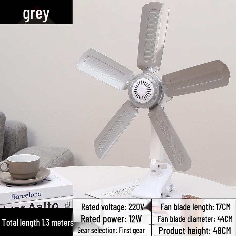 Compact Silent Clip Fan for Dorm and Bedroom