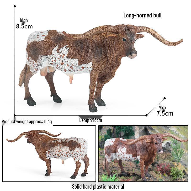 Wildlife Simulation Model: Tiger, Lion, Panda, Elephant, Rhinoceros, Kangaroo, Leopard, Horse, Sheep Toy Set