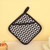 Heat-Resistant Cotton Linen Oven Mitts: Anti-Scald Baking Gloves for Microwave Use