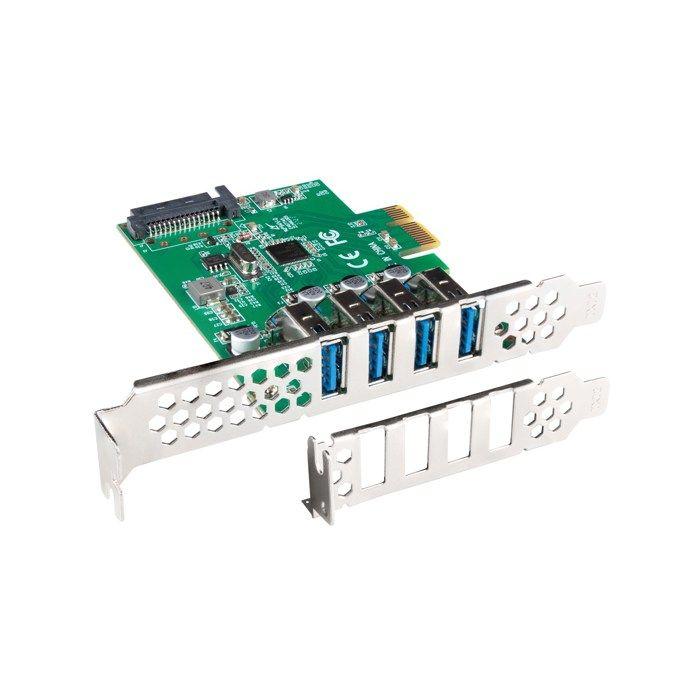 Contrôleur PCI-E Lanberg 4x USB 3.1 (PCE-US3-004)