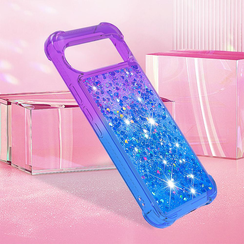For Google Pixel 9 Pro XL TPU Case Gradient Quicksand Phone Back Cover