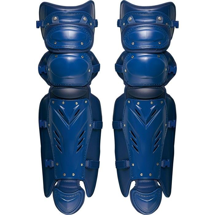 ZETT Baseball Hard Catcher Leg Guards Prostatus BLL1265 Navy