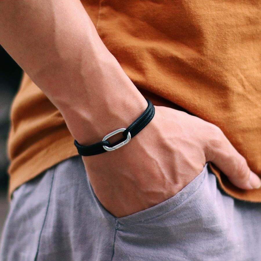 Noter New Mens Paracord Bracelet Spring Buckle Outdoor Adventure Hiking Braslet Adjustable Nautical Braclet Pulsera Hombre Joias