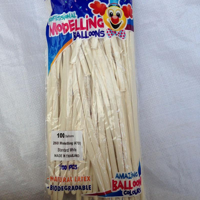 

50-200 шт. Длинные латексные шары Волшебный воздушный шар Баллон для моделирования День рождения Свадьба Вечеринка Декор Воздушный шар Детские игрушки Глобос 1.5g 50pcs белый