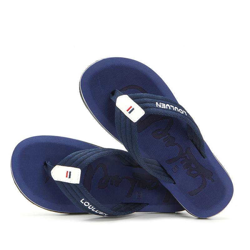 New beach flip-flops men's summer fashion outdoor men's sandals thick-bottomed pinch slippers